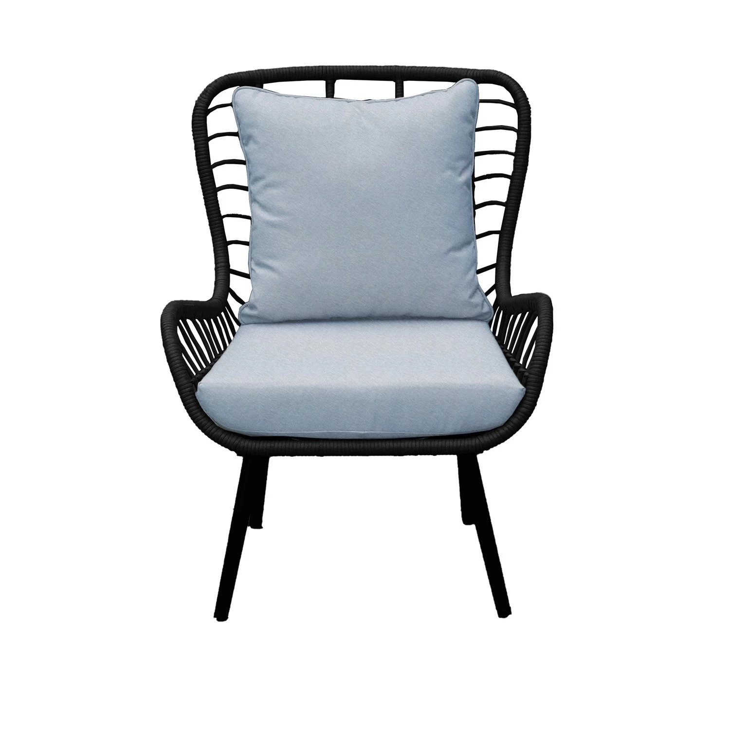 Royal Seasons COCOON Vlinderstoel Met Voetensteun Zwart - Afbeelding 3